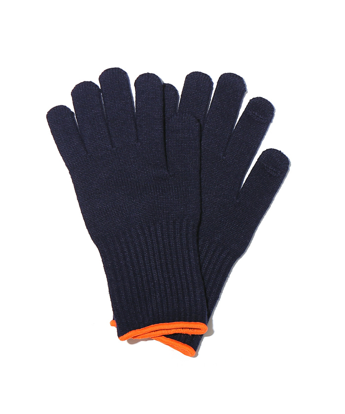 Small Logo Wool Touch Glove Navy