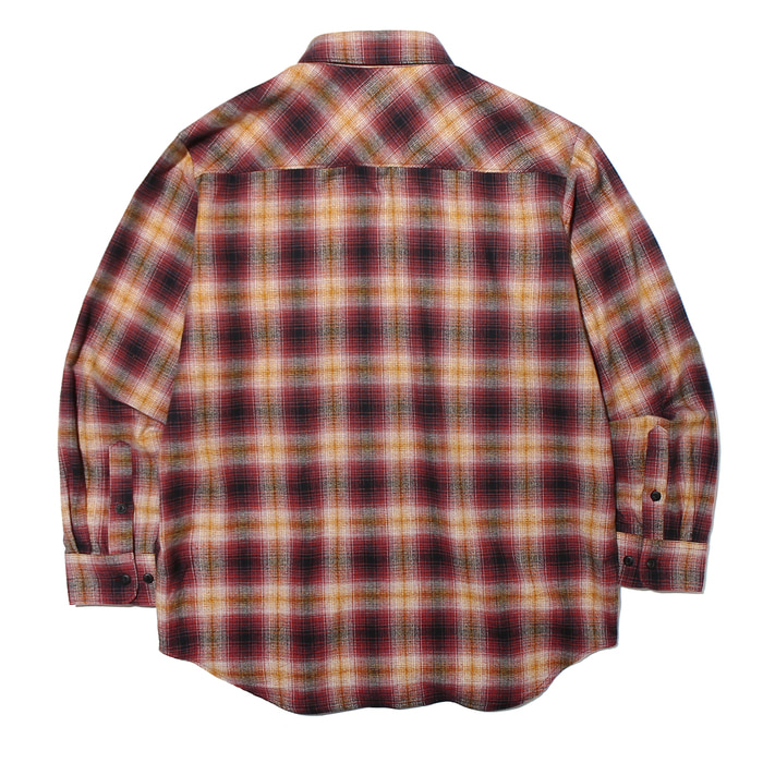 Cosmo Checker Flannel Long Sleeve Shirt Red