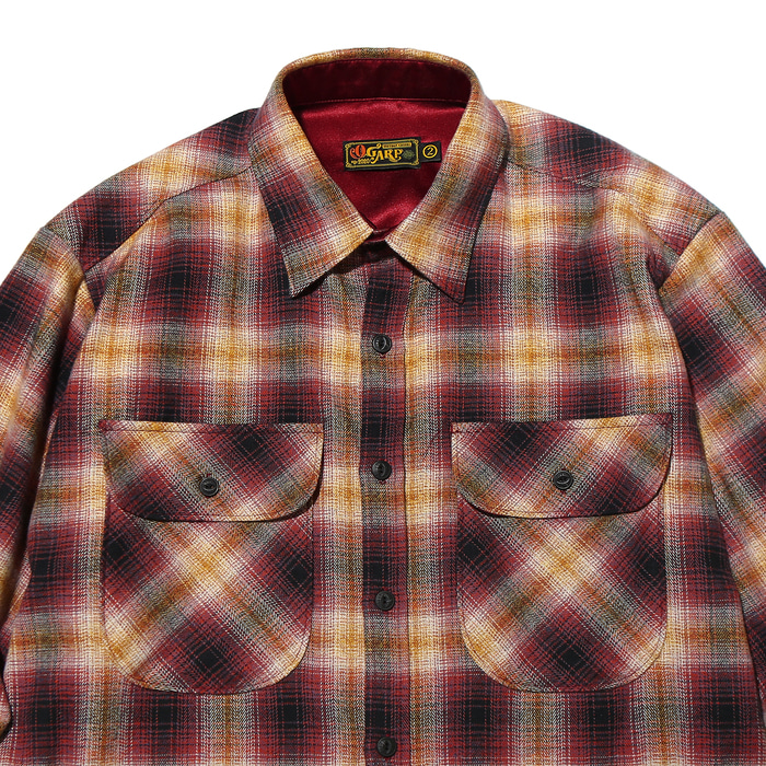 Cosmo Checker Flannel Long Sleeve Shirt Red