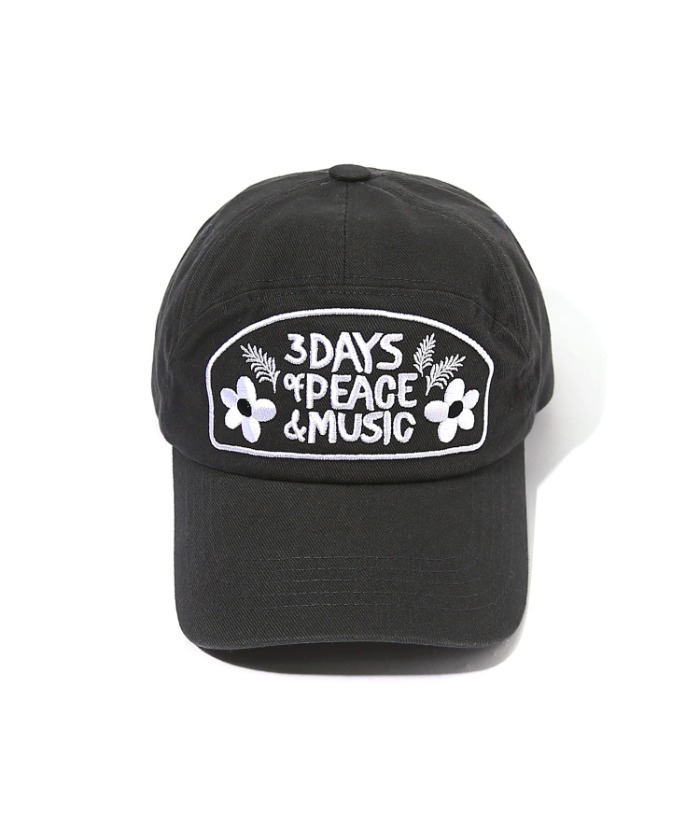 Peace and Music Pannel Cap Black